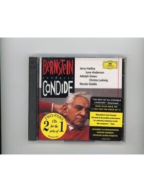 Bernstein Conducts Candide 2 CD NEW SEALED Deutsche Grammophon 1991 Hole Punch